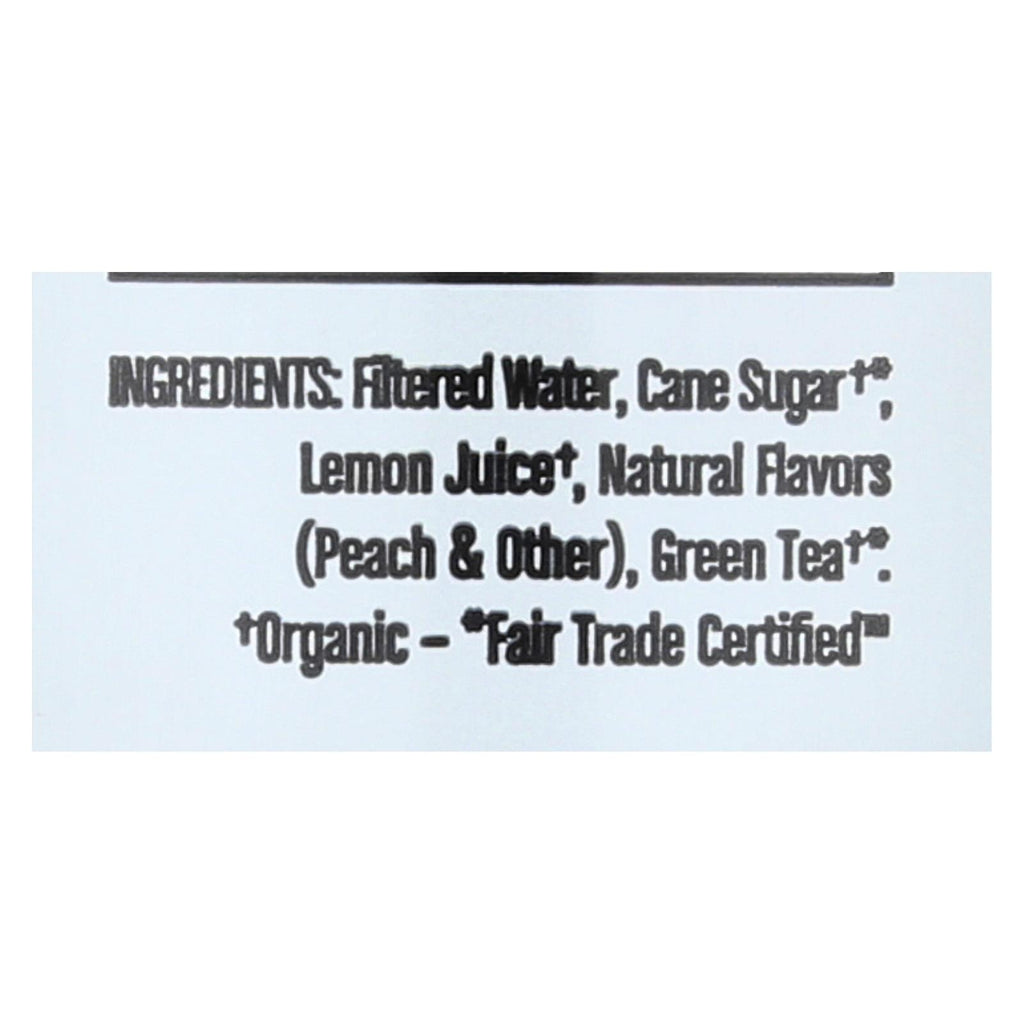 Steaz Lightly Sweetened Green Tea - Peach - Case Of 12 - 16 Fl Oz. - Lakehouse Foods