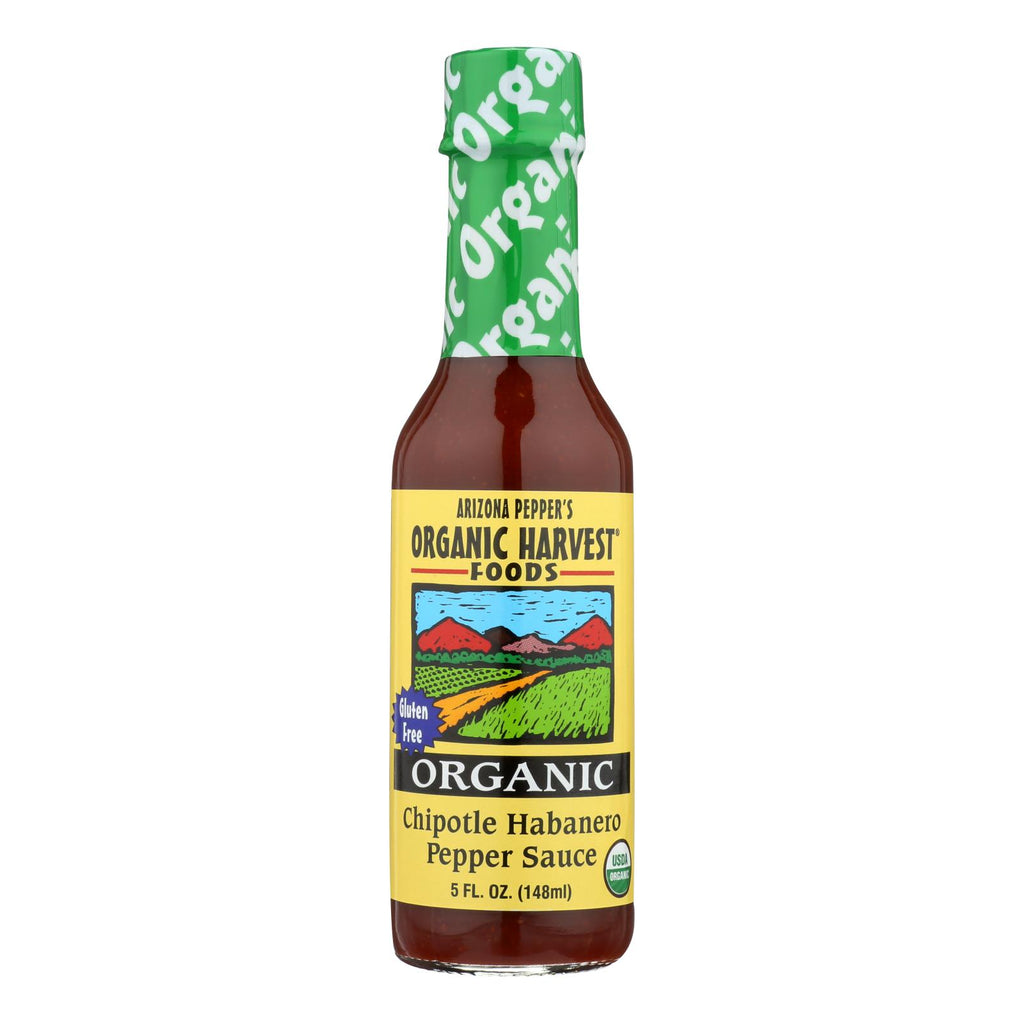 Organic Harvest Pepper Sauce - Chipotle Habanero - Case Of 12 - 5 Oz. - Lakehouse Foods