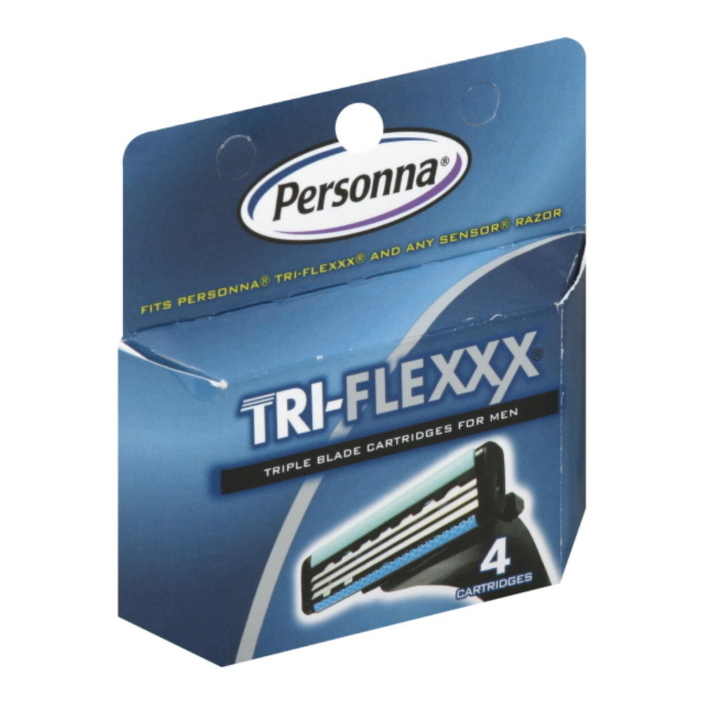 Personna Tri-flexxx Razor System For Men Cartridge Refill - 4 Cartridges - Lakehouse Foods