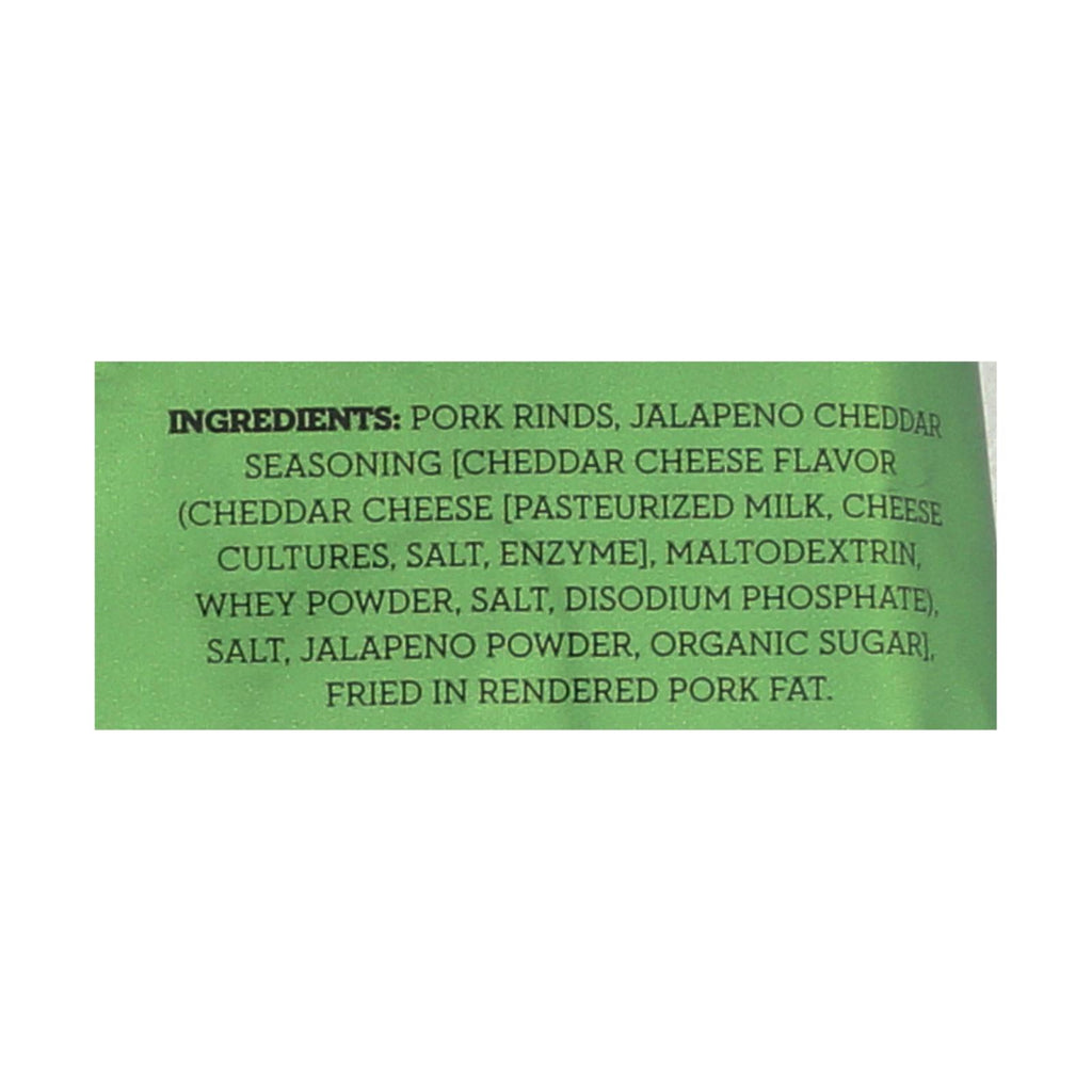 4505 - Pork Rinds - Chicharones - Jalapeno Cheddar - Case Of 12 - 2.5 Oz - Lakehouse Foods