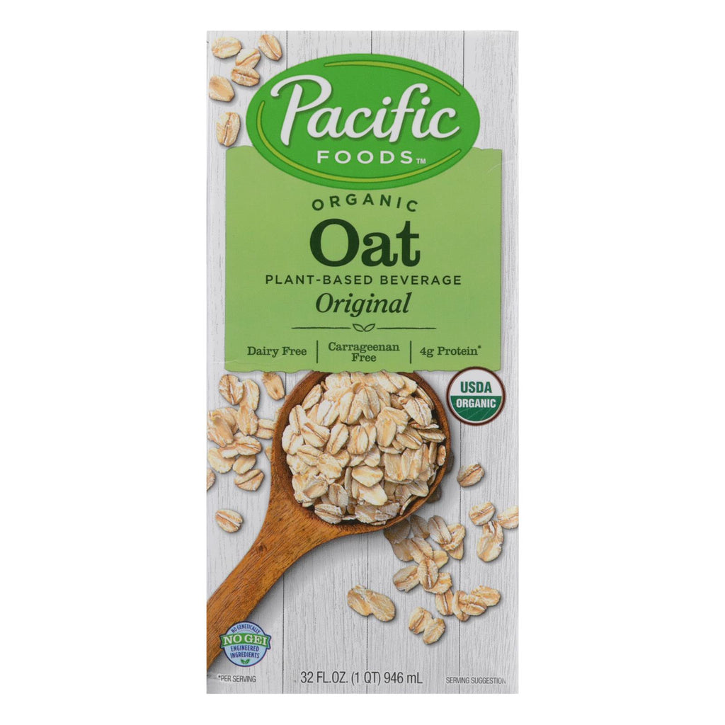 Pacific Natural Foods Oat Original - Organic - Case Of 12 - 32 Fl Oz. - Lakehouse Foods