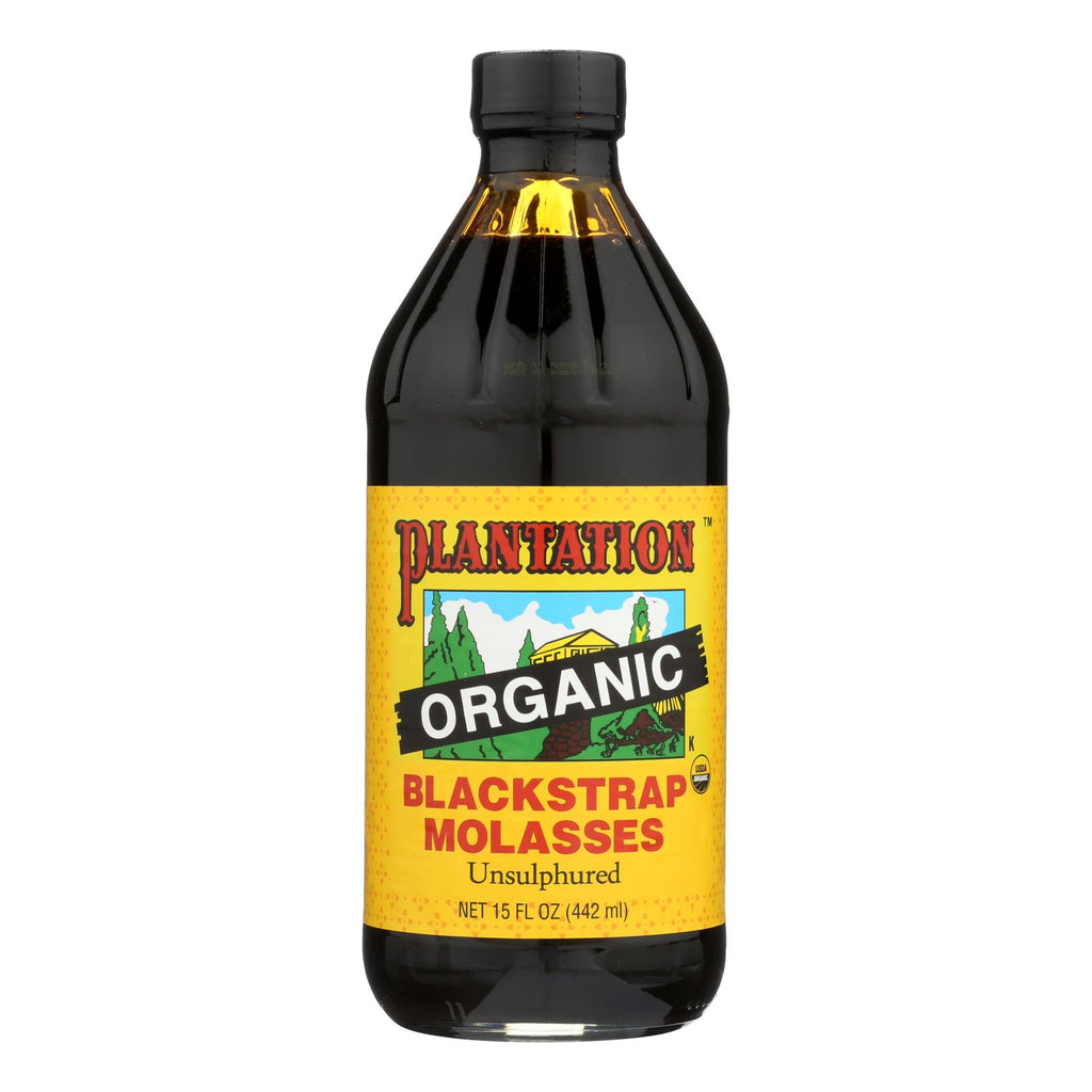 Plantation Organic Blackstrap Molasses Syrup - Case Of 12 - 15 Oz. - Lakehouse Foods