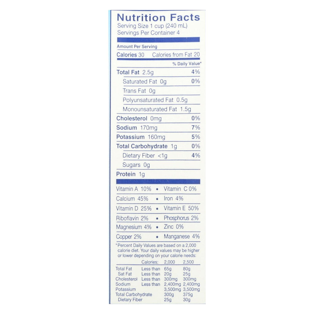 Almond Breeze - Almond Milk - Unsweetened Vanilla - Case Of 12 - 32 Fl Oz. - Lakehouse Foods