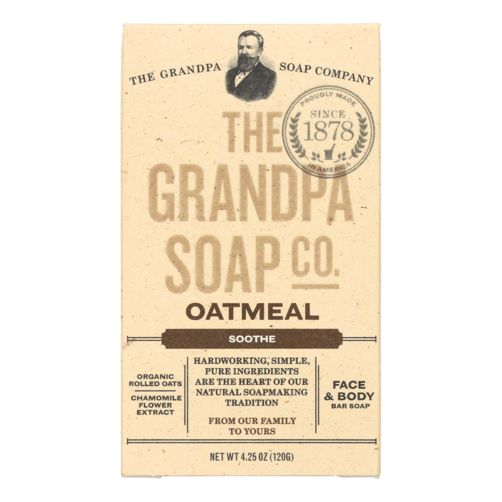 Grandpa Soap Bar Soap - Oatmeal - 4.25 Oz - Lakehouse Foods