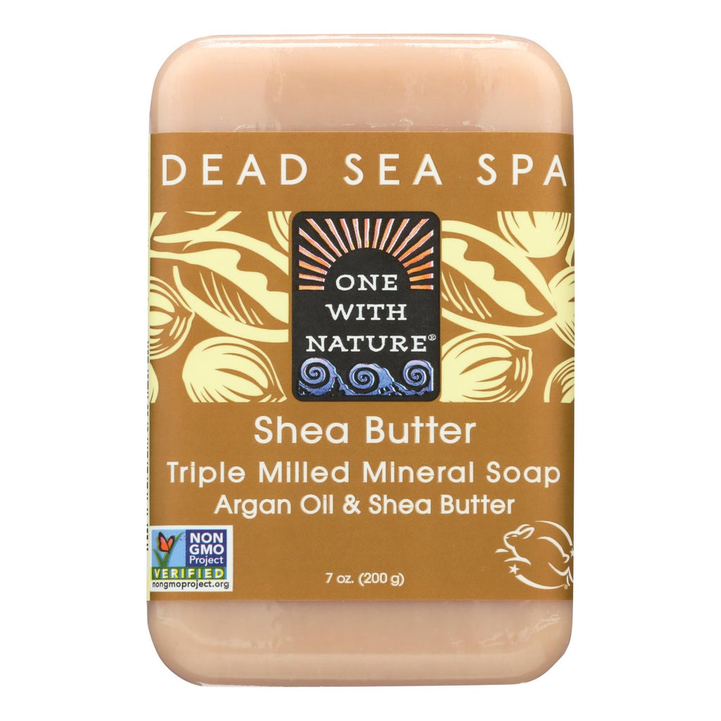 One With Nature Dead Sea Mineral Shea Butter Soap - 7 Oz - Lakehouse Foods