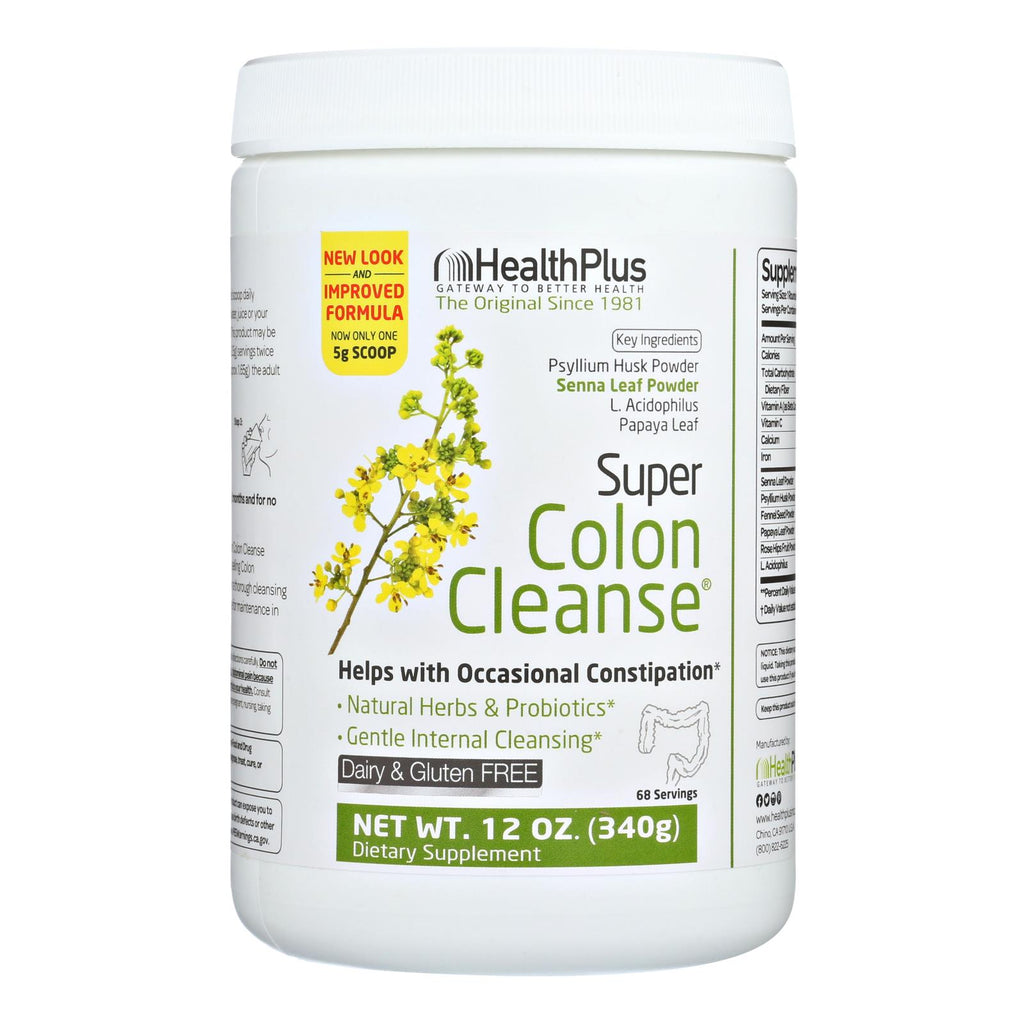 Health Plus - Super Colon Cleanse - 12 Oz - Lakehouse Foods
