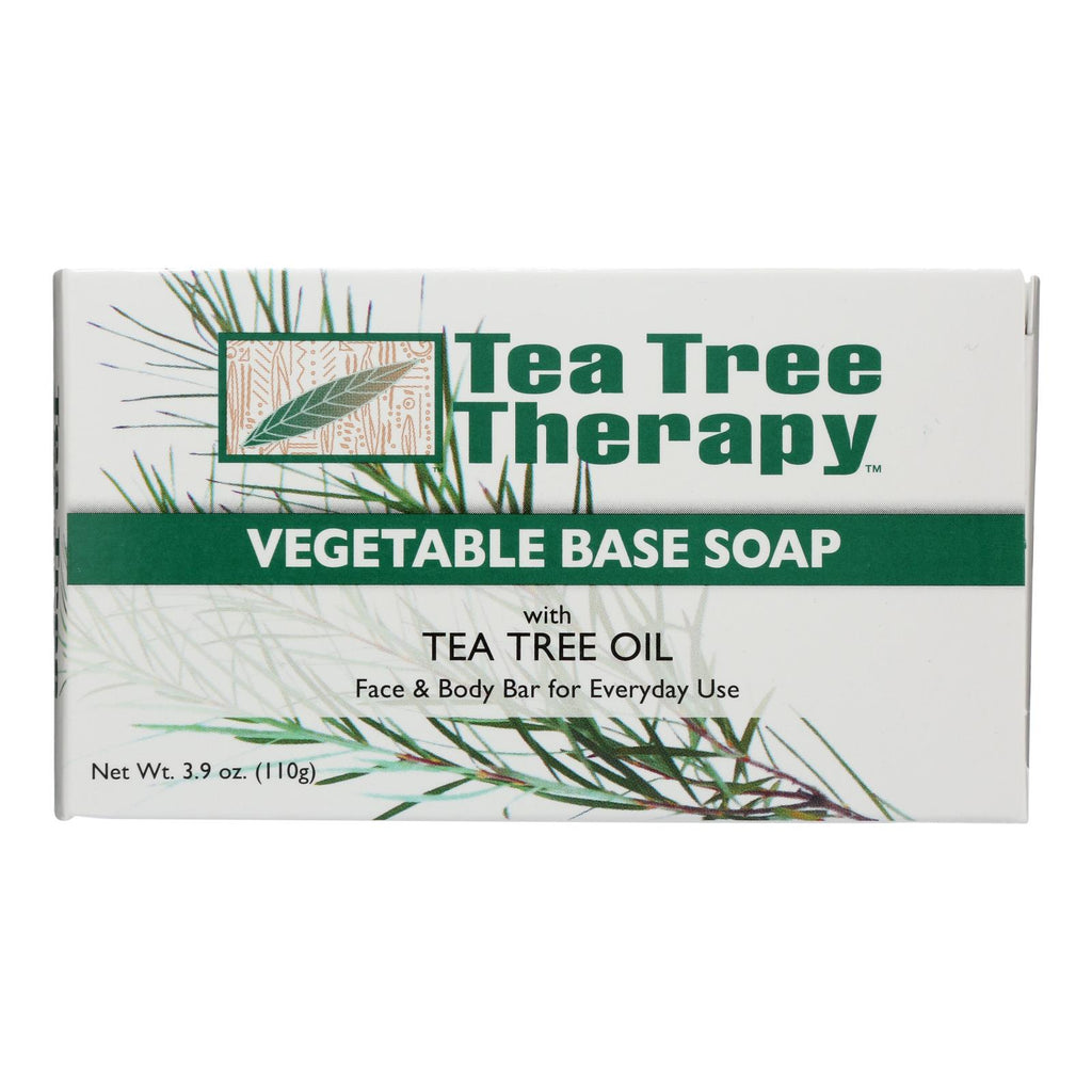 Tea Tree Therapy Vegetable Base Soap With Tea Tree Oil - 3.9 Oz - Lakehouse Foods