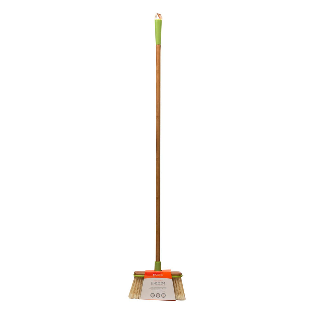 Full Circle Home - Clean Sweep Wood Broom - Green - 1 Count - Lakehouse Foods