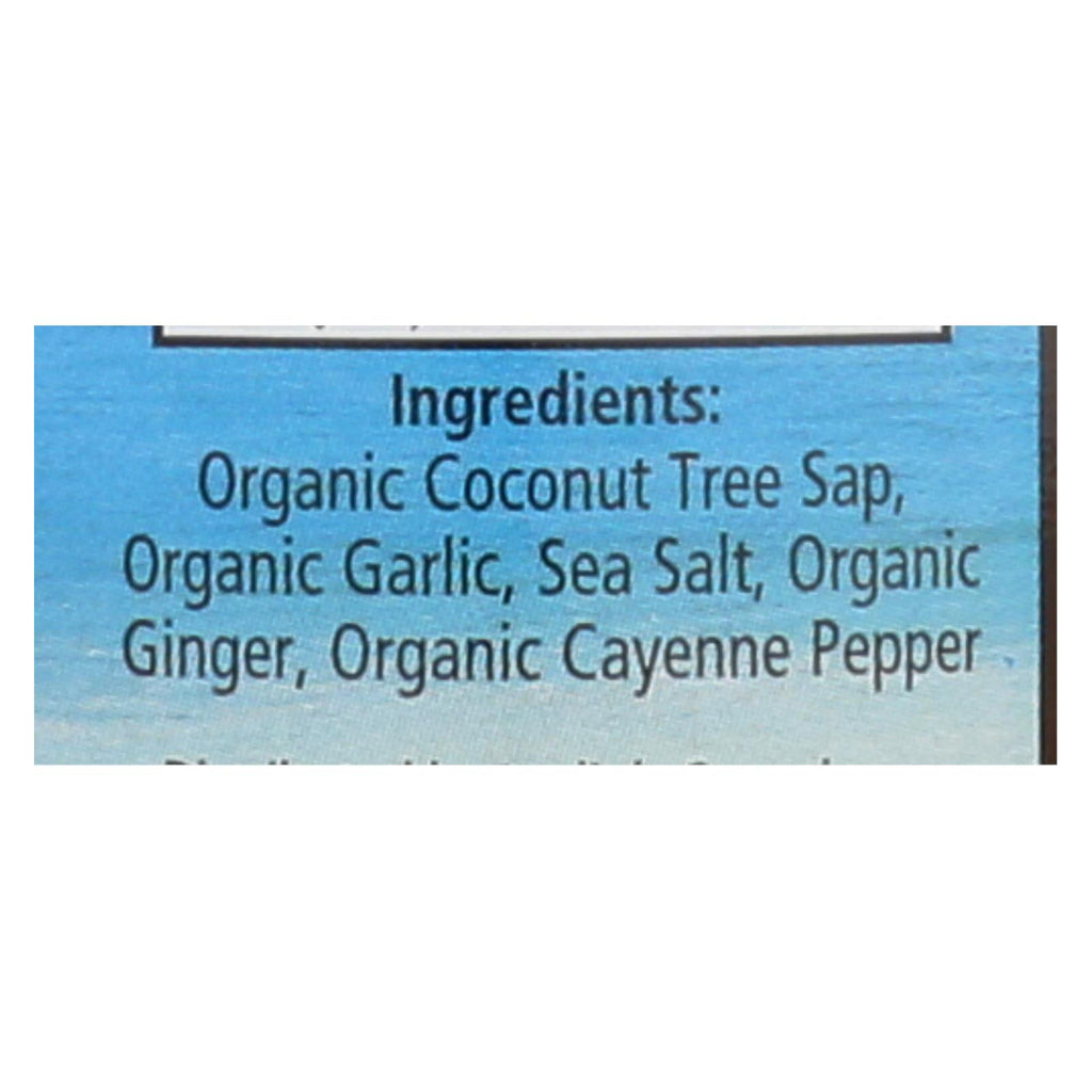 Coconut Secret - Coconut Aminos Garlic Sauce - Case Of 12 - 10 Fl Oz. - Lakehouse Foods