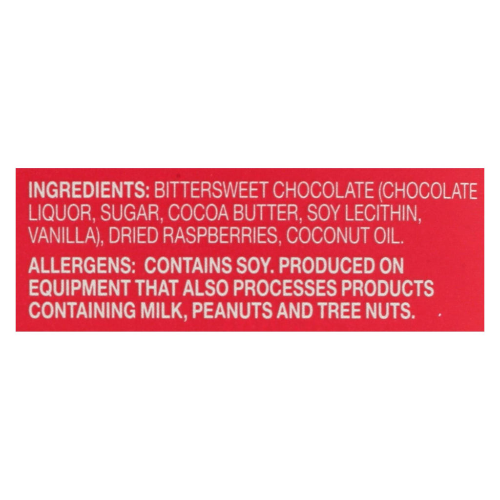 Endangered Species Natural Chocolate Bars - Dark Chocolate - 72 Percent Cocoa - Raspberries - 3 Oz Bars - Case Of 12 - Lakehouse Foods