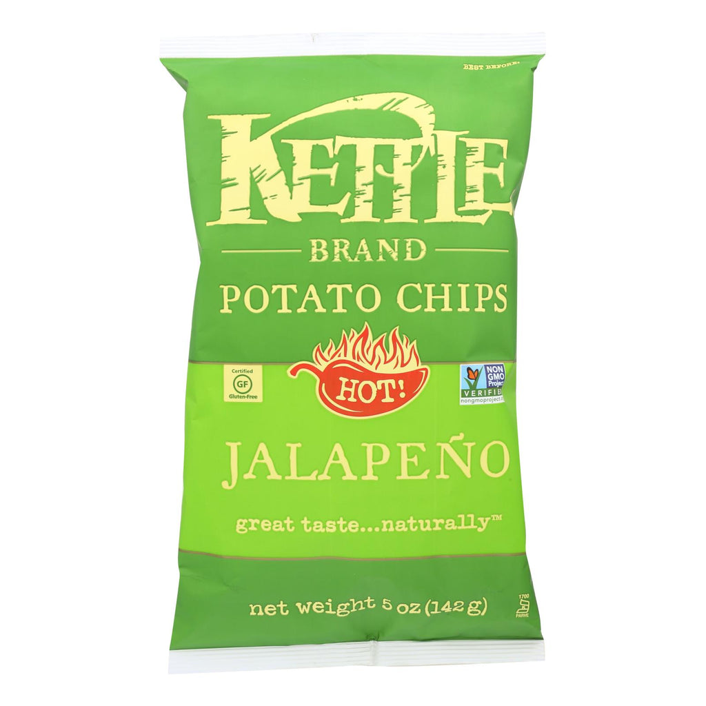 Kettle Brand Potato Chips - Jalapeno - Case Of 15 - 5 Oz. - Lakehouse Foods