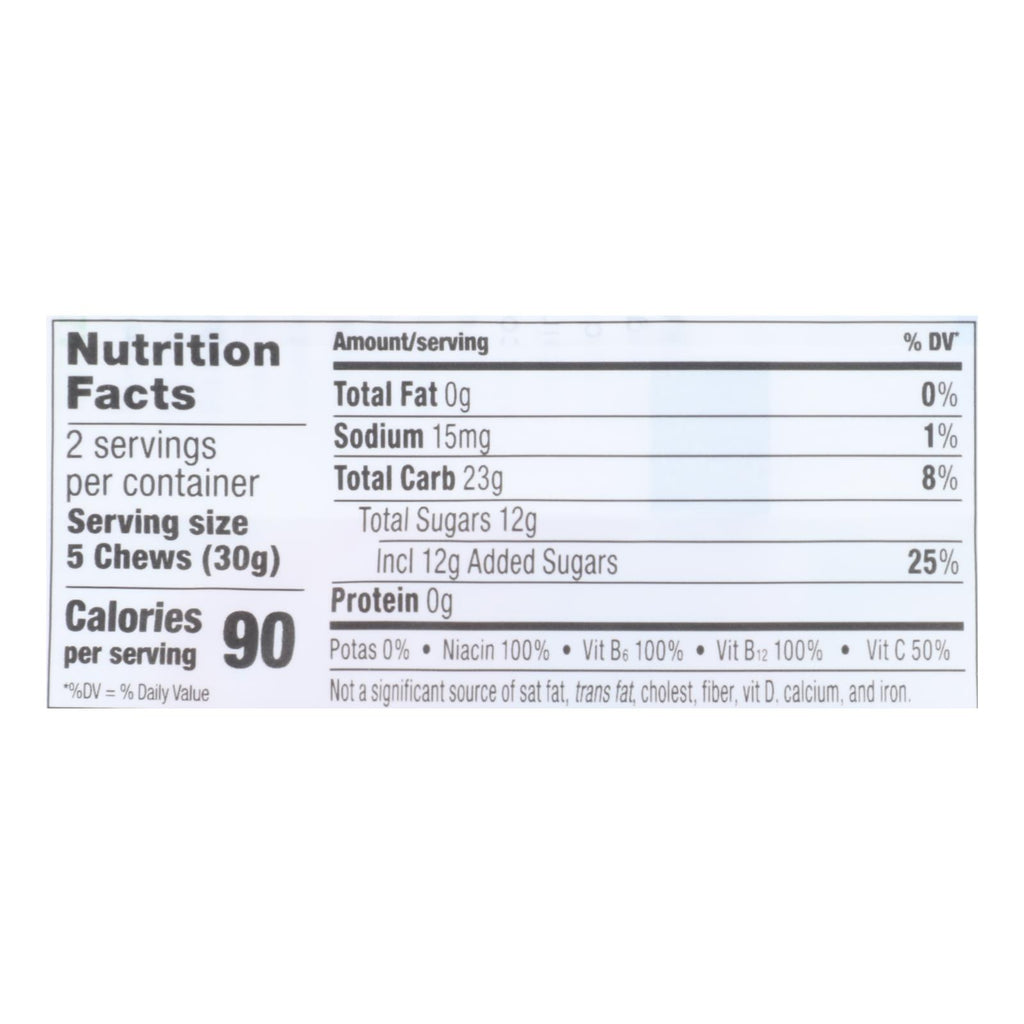 Probar Bolt Energy Chews - Organic Raspberry - 2.1 Oz - Case Of 12 - Lakehouse Foods