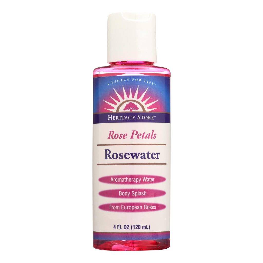 Heritage Products Rose Petals Rosewater - 4 Fl Oz - Lakehouse Foods