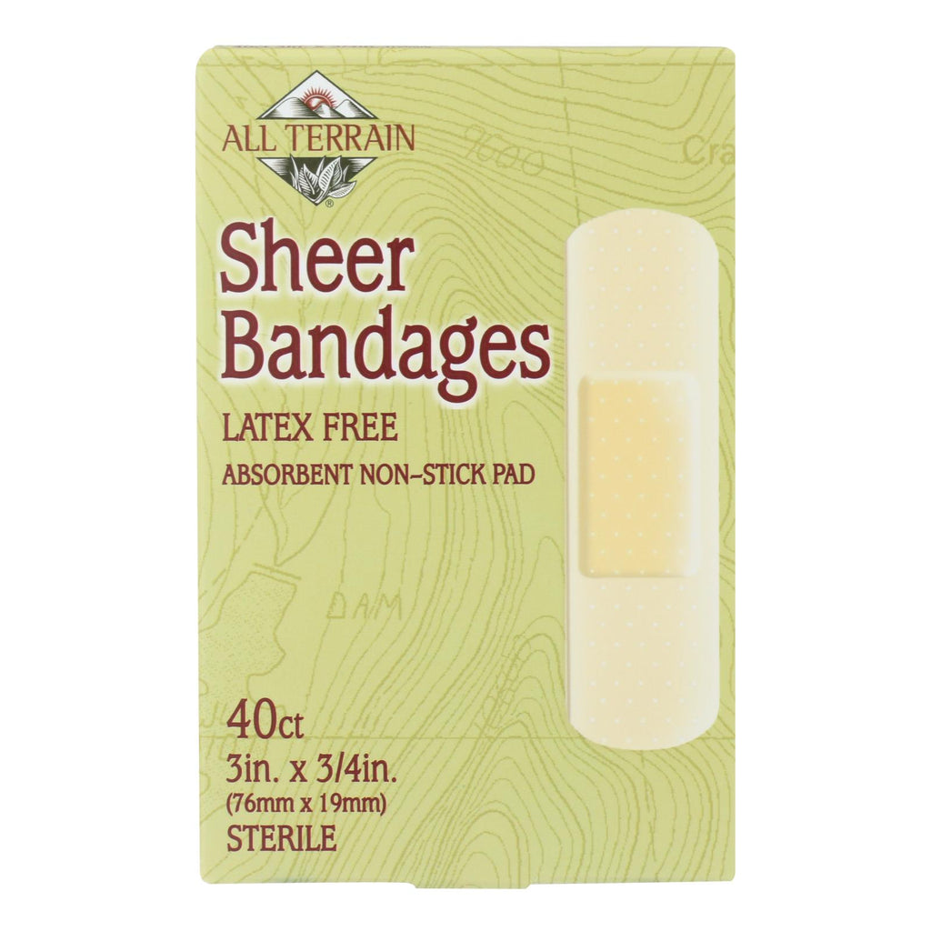 All Terrain - Bandages - Sheer - 3-4 In X 3 In - 40 Ct - Lakehouse Foods