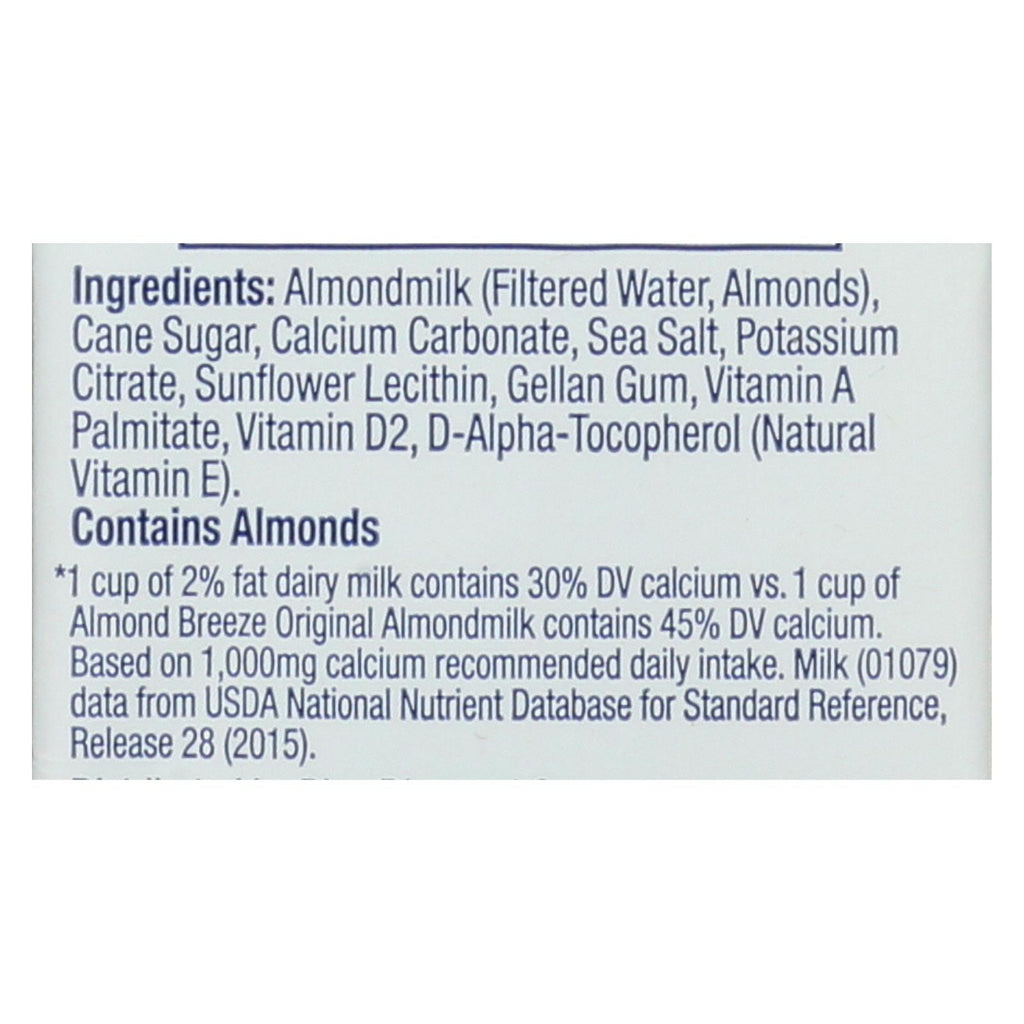 Almond Breeze - Almond Milk - Original - Case Of 12 - 32 Fl Oz. - Lakehouse Foods