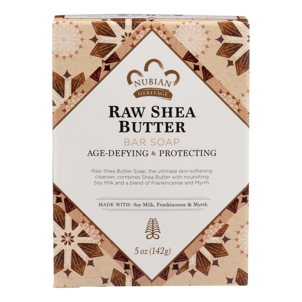 Nubian Heritage Bar Soap Raw Shea Butter - 5 Oz - Lakehouse Foods