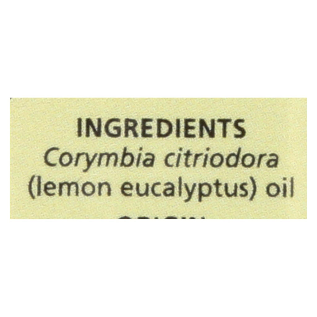 Aura Cacia - 100% Pure Essential Oil Lemon Eucalyptus - 0.5 Fl Oz - Lakehouse Foods