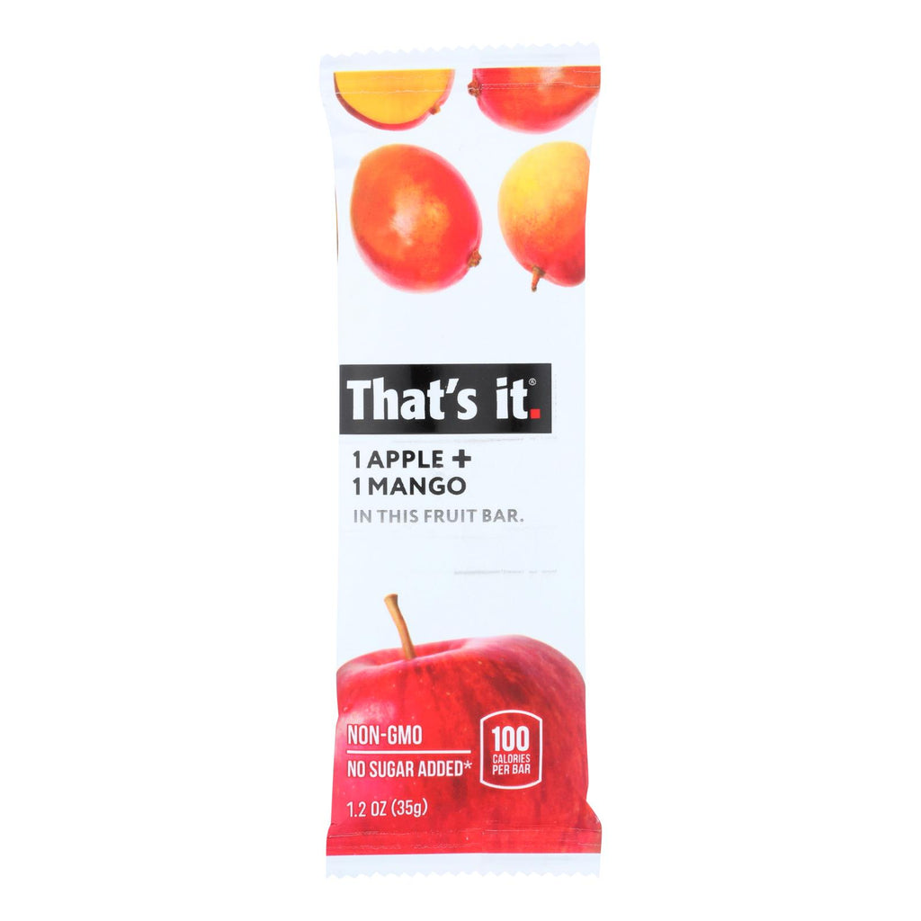 That's It Fruit Bar - Apple And Mango - Case Of 12 - 1.2 Oz - Lakehouse Foods