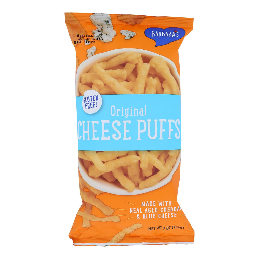 Barbara's Bakery - Baked Cheese Puffs - Original - Case Of 12 - 7 Oz. - Lakehouse Foods