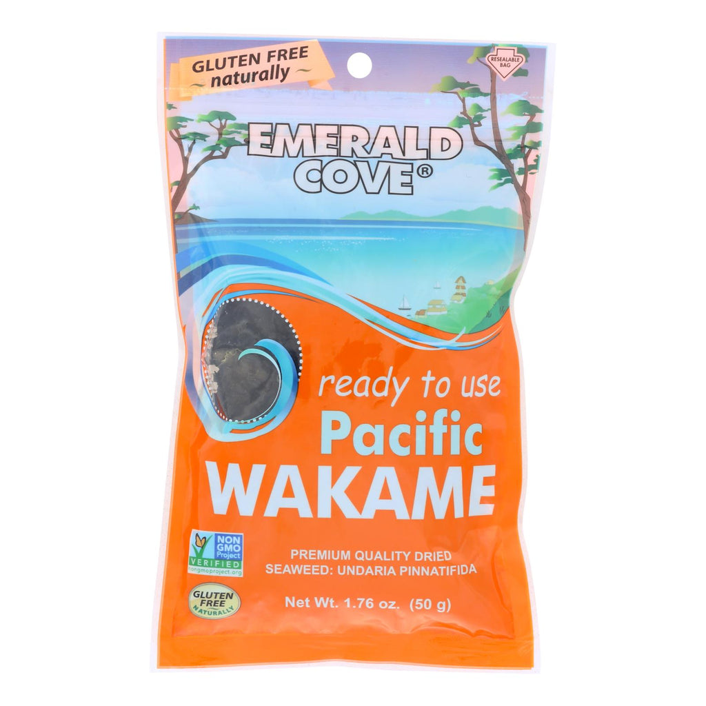 Emerald Cove Sea Vegetables - Pacific Wakame - Silver Grade - Ready To Use - 1.76 Oz - Case Of 6 - Lakehouse Foods