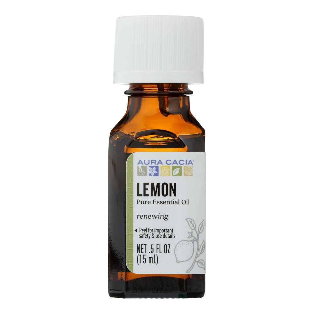 Aura Cacia - Essential Oil - Lemon - 0.5 Fl Oz - Lakehouse Foods