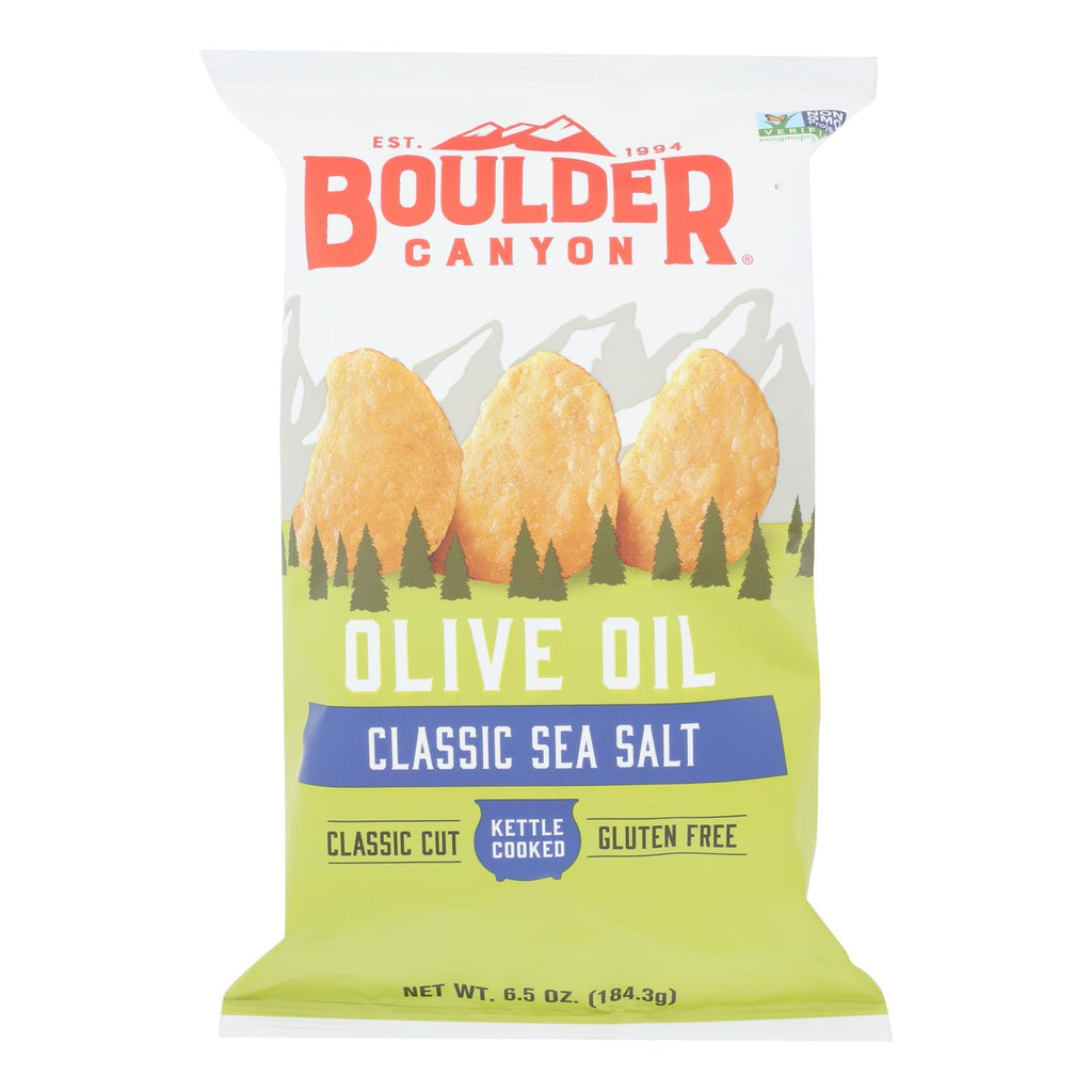 Boulder Canyon - Kettle Chips - Olive Oil - Case Of 12 - 6.5 Oz. - Lakehouse Foods