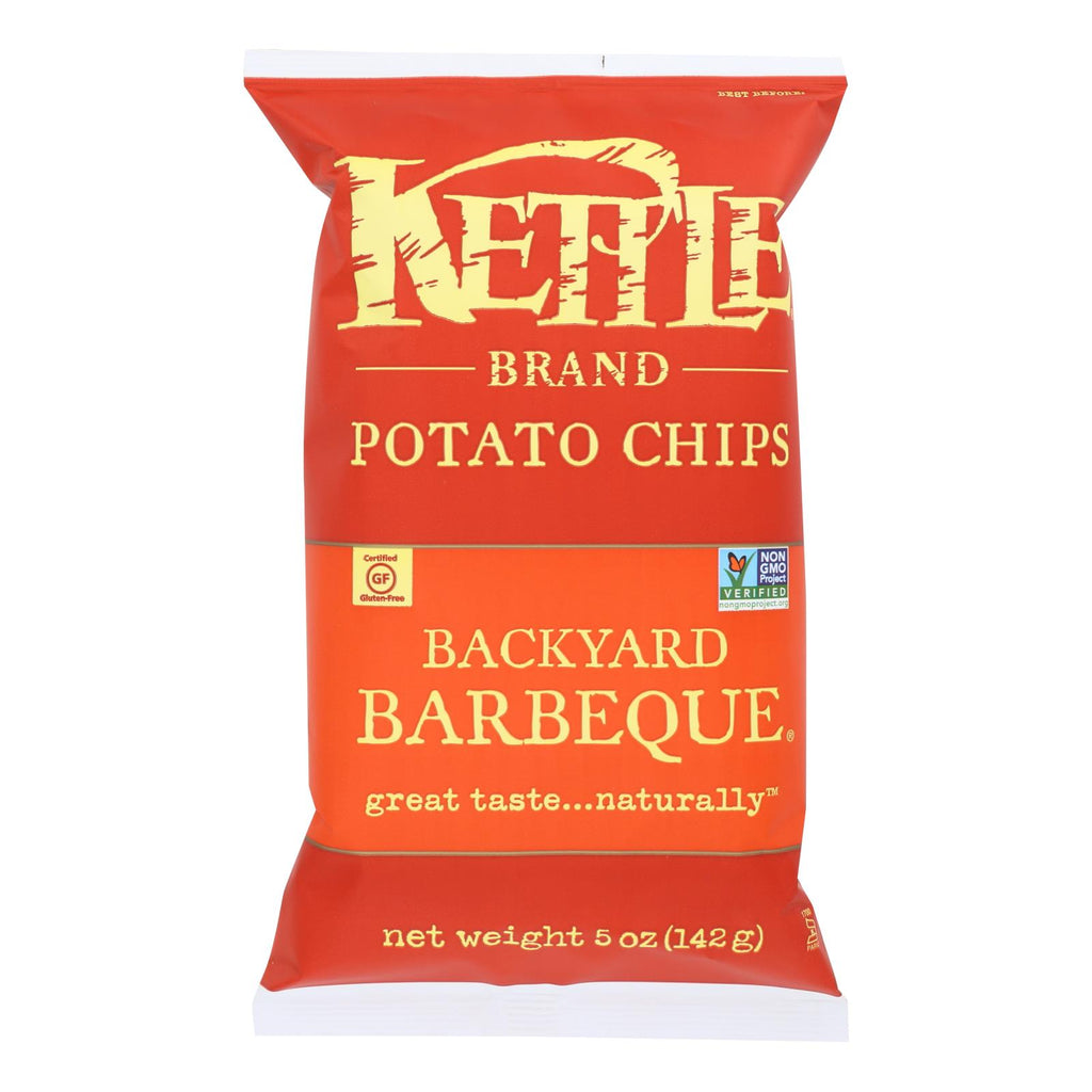 Kettle Brand Potato Chips - Backyard Barbeque - Case Of 15 - 5 Oz. - Lakehouse Foods