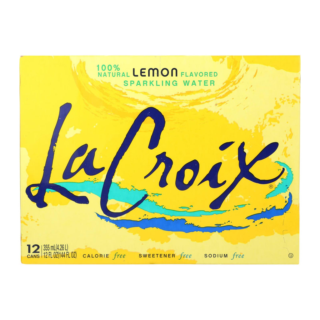 Lacroix Sparkling Water - Lemon - Case Of 2 - 12 Fl Oz. - Lakehouse Foods