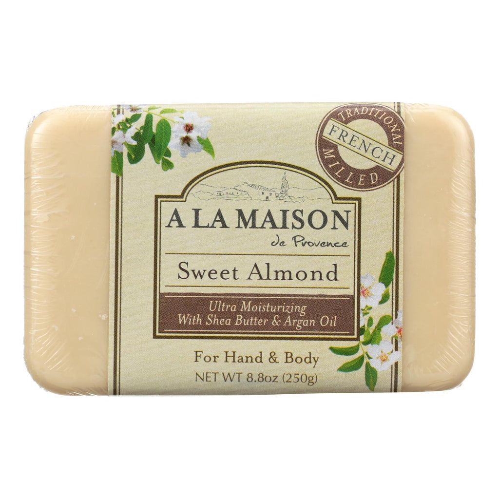 A La Maison - Bar Soap - Sweet Almond - 8.8 Oz - Lakehouse Foods