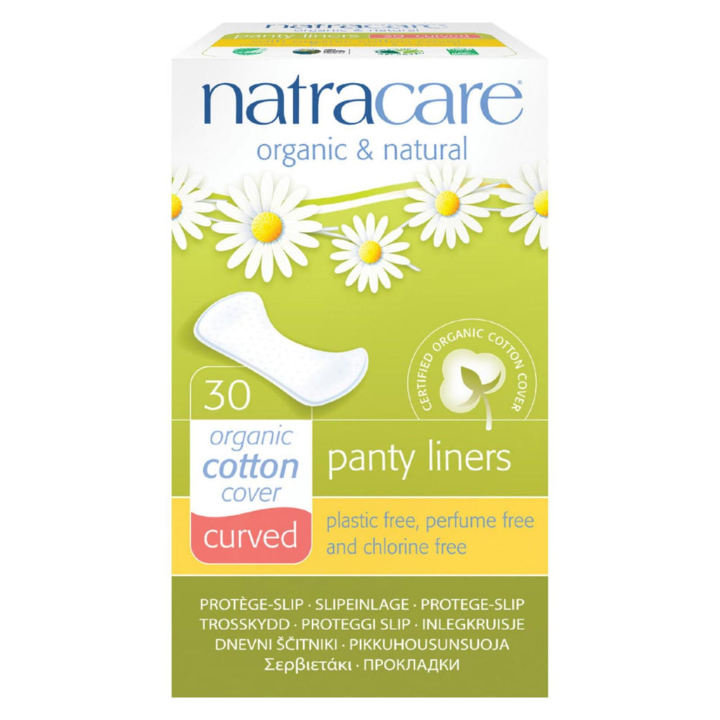 Natracare Natural Curved Panty Liners - 30 Pack - Lakehouse Foods