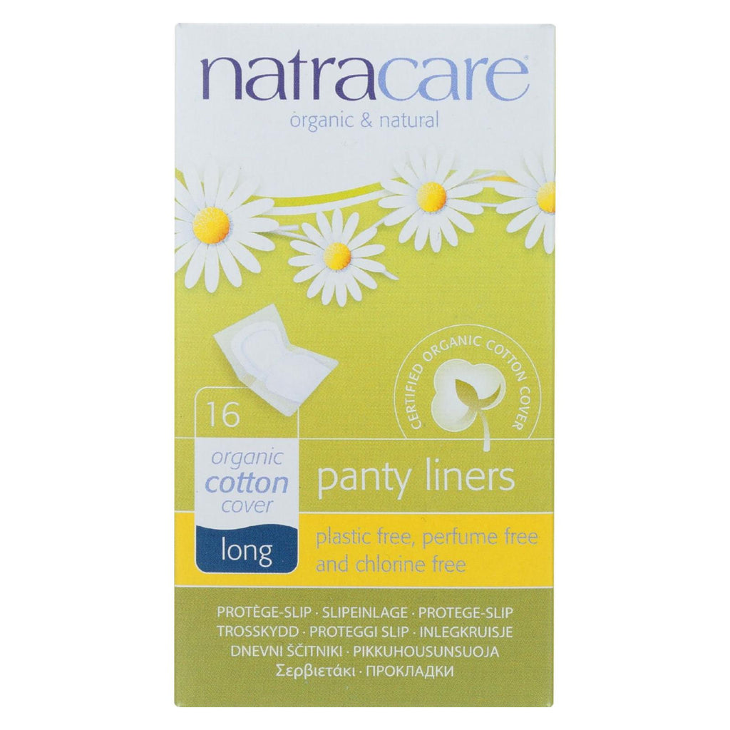 Natracare Panty Liners - Long - Wrapped - 16 Count - Lakehouse Foods