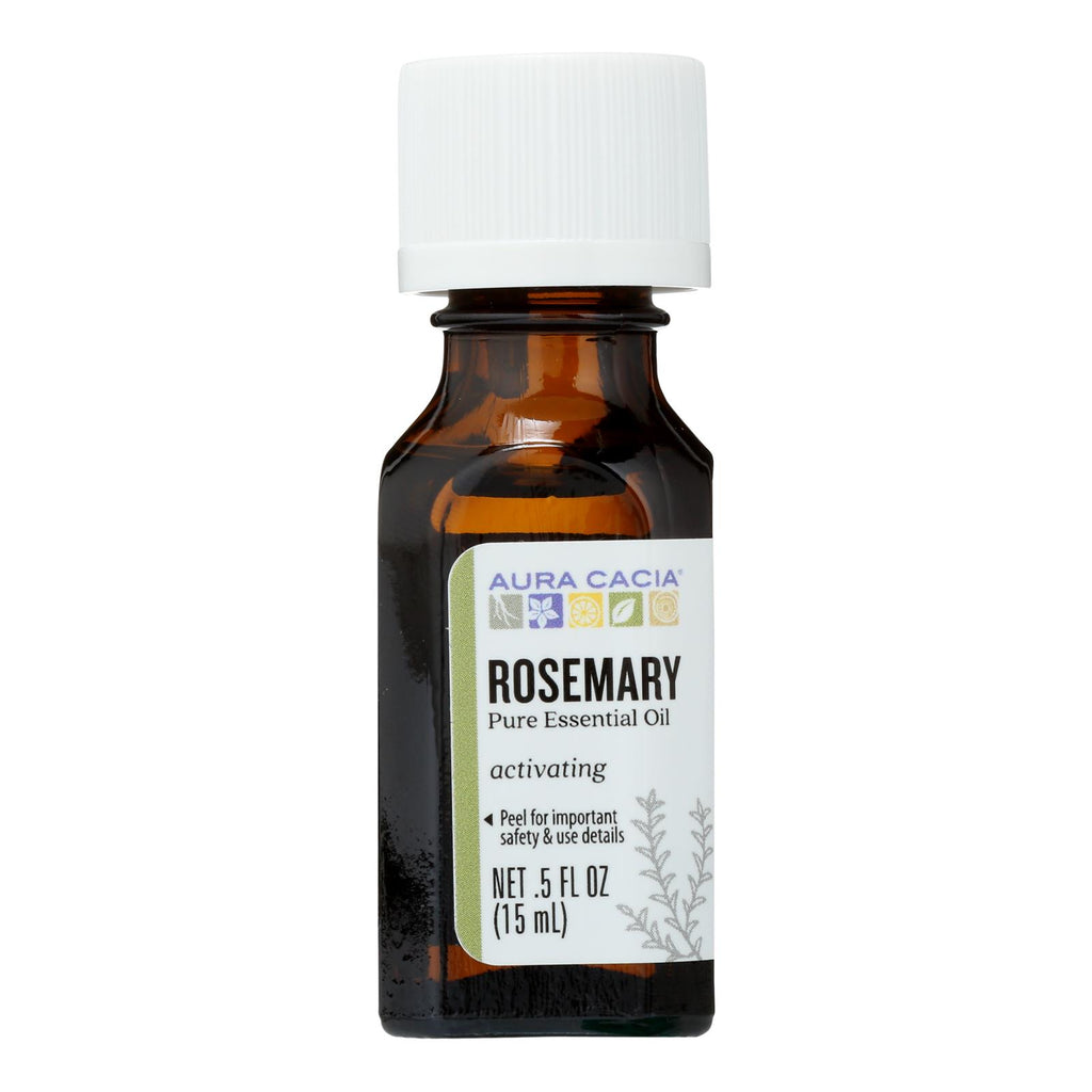 Aura Cacia - Pure Essential Oil Rosemary - 0.5 Fl Oz - Lakehouse Foods