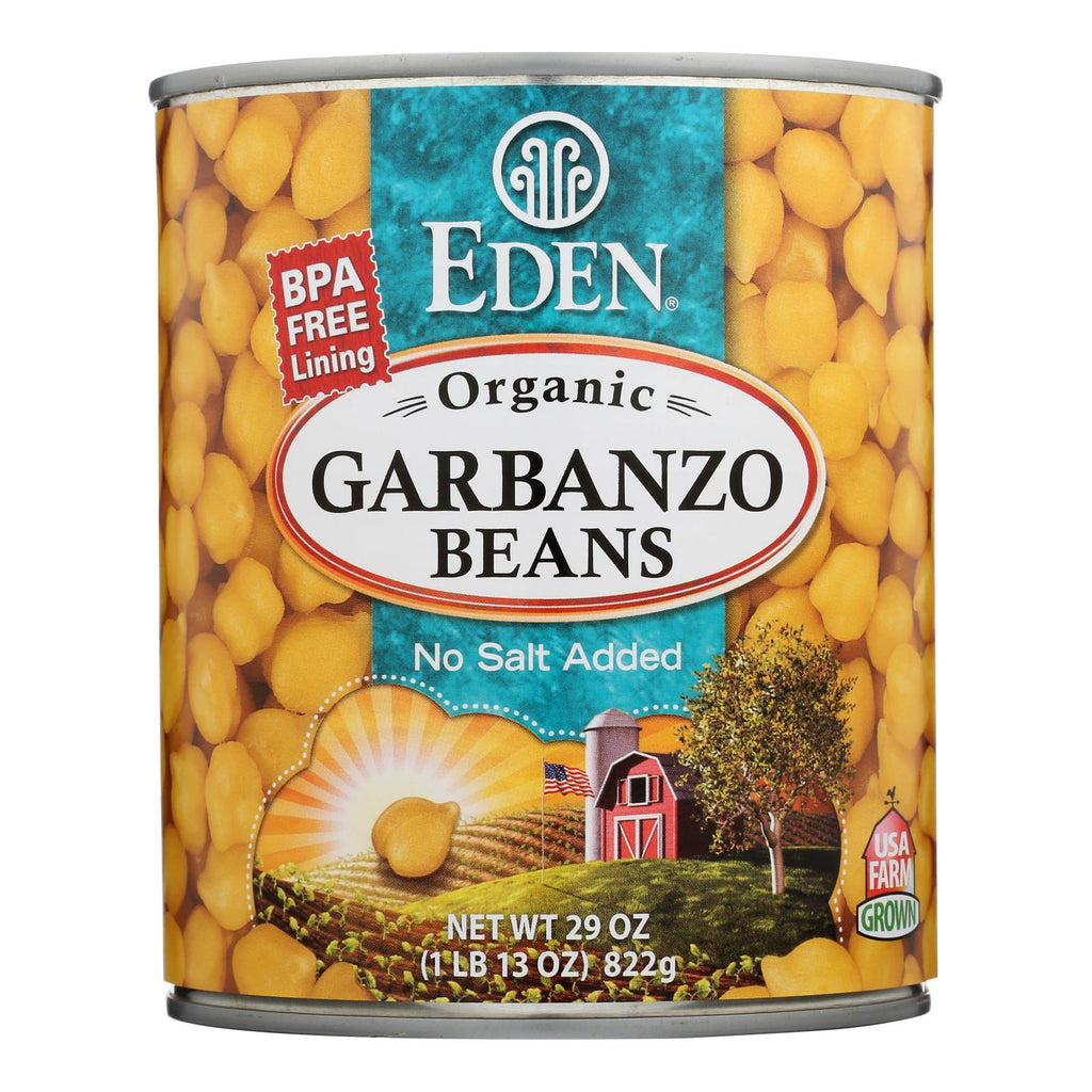 Eden Foods Organic Garbanzo Beans - Case Of 12 - 29 Oz. - Lakehouse Foods