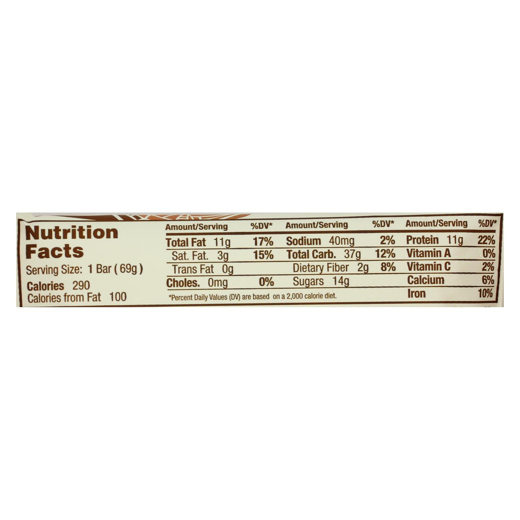 Gomacro Organic Macrobar - Peanut Butter Chocolate Chip - 2.5 Oz Bars - Case Of 12 - Lakehouse Foods