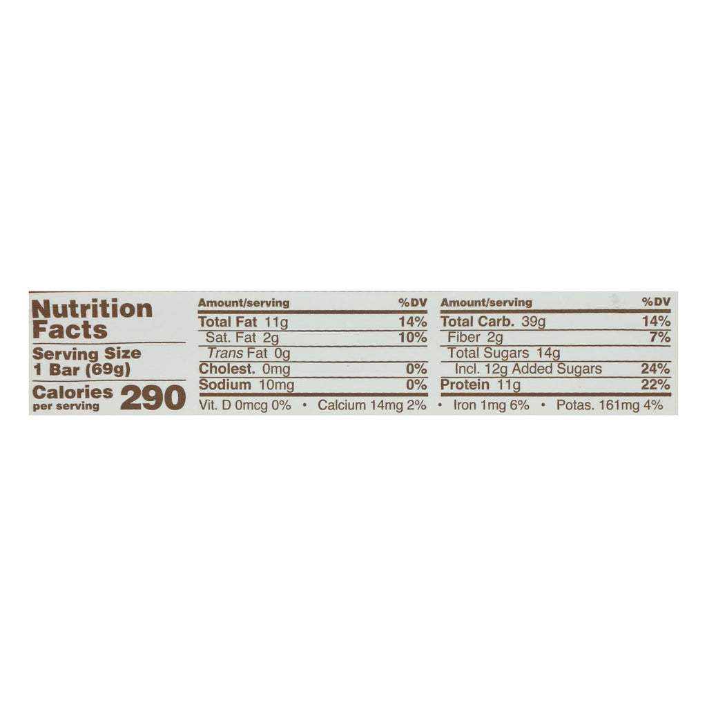 Gomacro Organic Macrobar - Peanut Butter Chocolate Chip - 2.5 Oz Bars - Case Of 12 - Lakehouse Foods