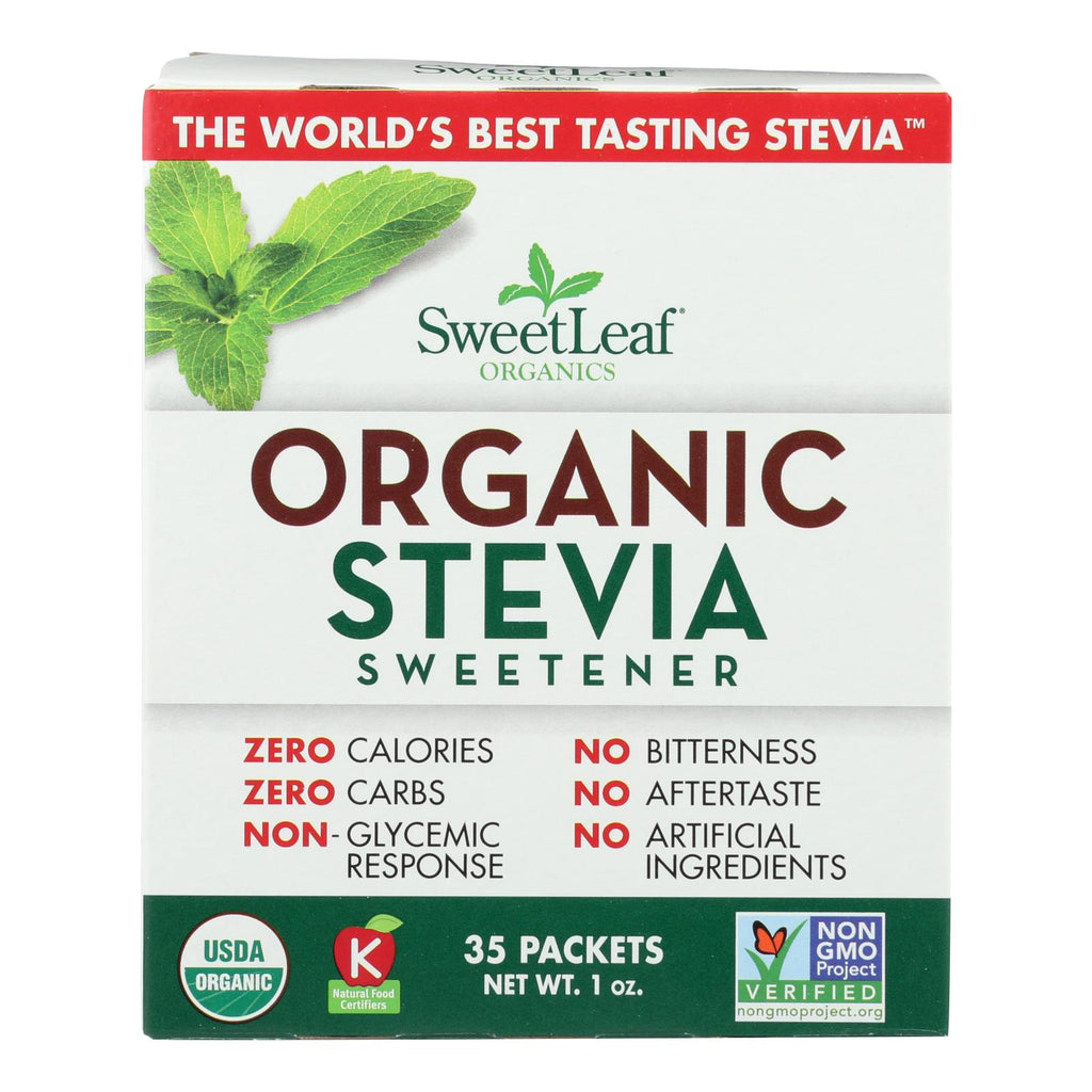 Sweet Leaf Sweetener - Organic - Stevia - 35 Count - Lakehouse Foods