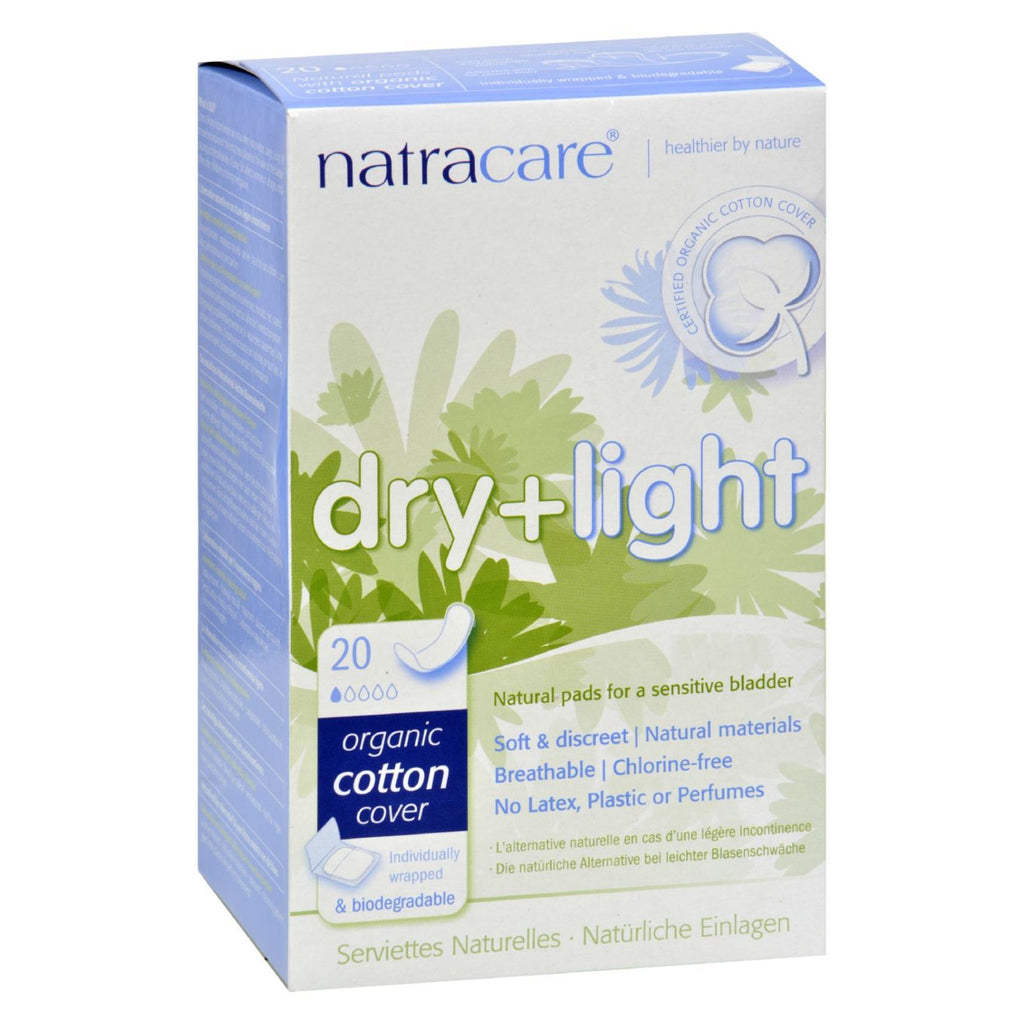 Natracare Dry And Light Individually Wrapped Pads - 20 Pack - Lakehouse Foods