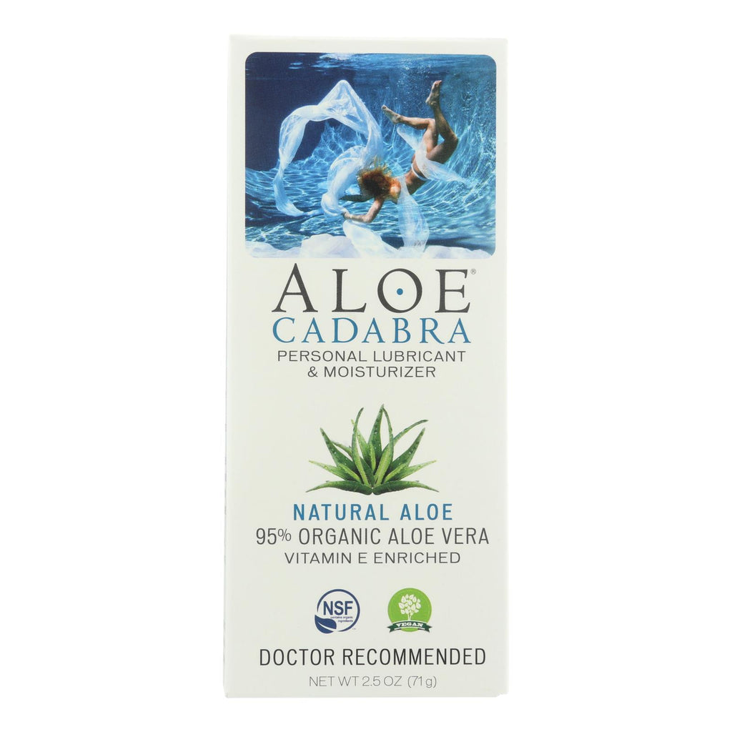 Aloe Cadabra Natural Organic Personal Lubricant - Natural Aloe Unscented - 2.5 Oz - Lakehouse Foods
