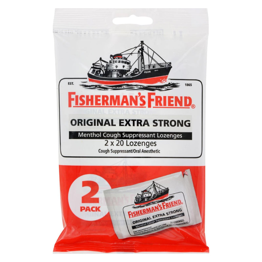 Fisherman's Friend Lozenges - Original Extra Strong - Dsp - 40 Ct - 1 Case - Lakehouse Foods