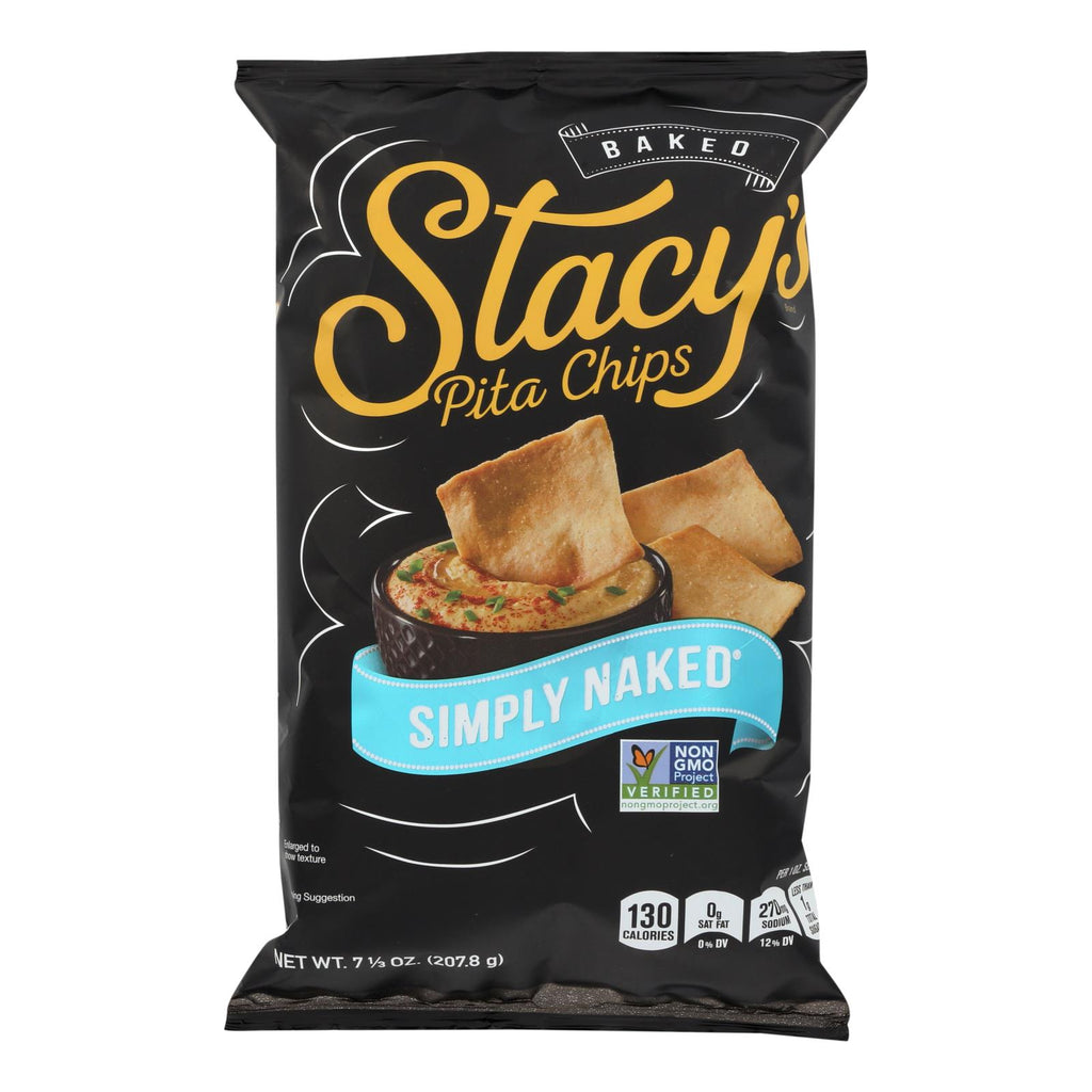 Stacy's Pita Chips Simply Naked Pita Chips - Case Of 12 - 7.33 Oz. - Lakehouse Foods