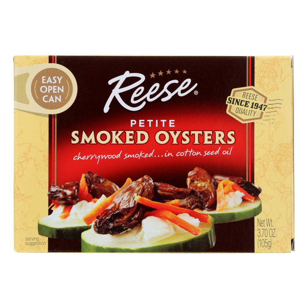 Reese Oysters - Smoked - Petite - Case Of 10 - 3.7 Oz - Lakehouse Foods