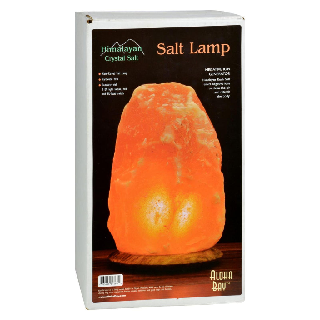 Himalayan Salt Lamp 12 Inch Wood Base - Lakehouse Foods