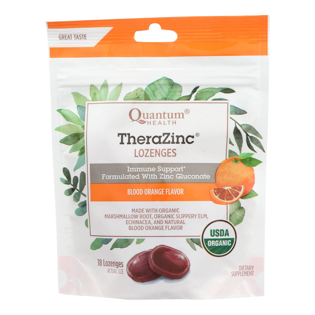 Quantum Research Thera Zinc Lozenges - Blood Orange - 18 Count - Lakehouse Foods