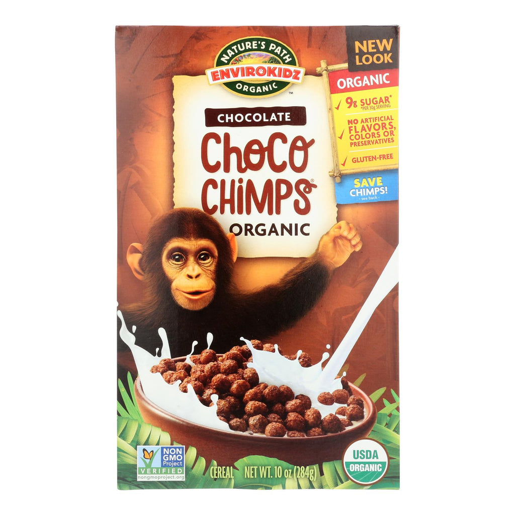 Envirokidz - Organic Cereal - Choco Chimps - Case Of 12 - 10 Oz. - Lakehouse Foods