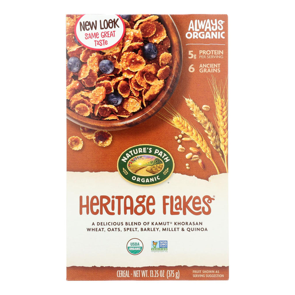 Nature's Path Organic Heritage Flakes Cereal - Case Of 12 - 13.25 Oz. - Lakehouse Foods