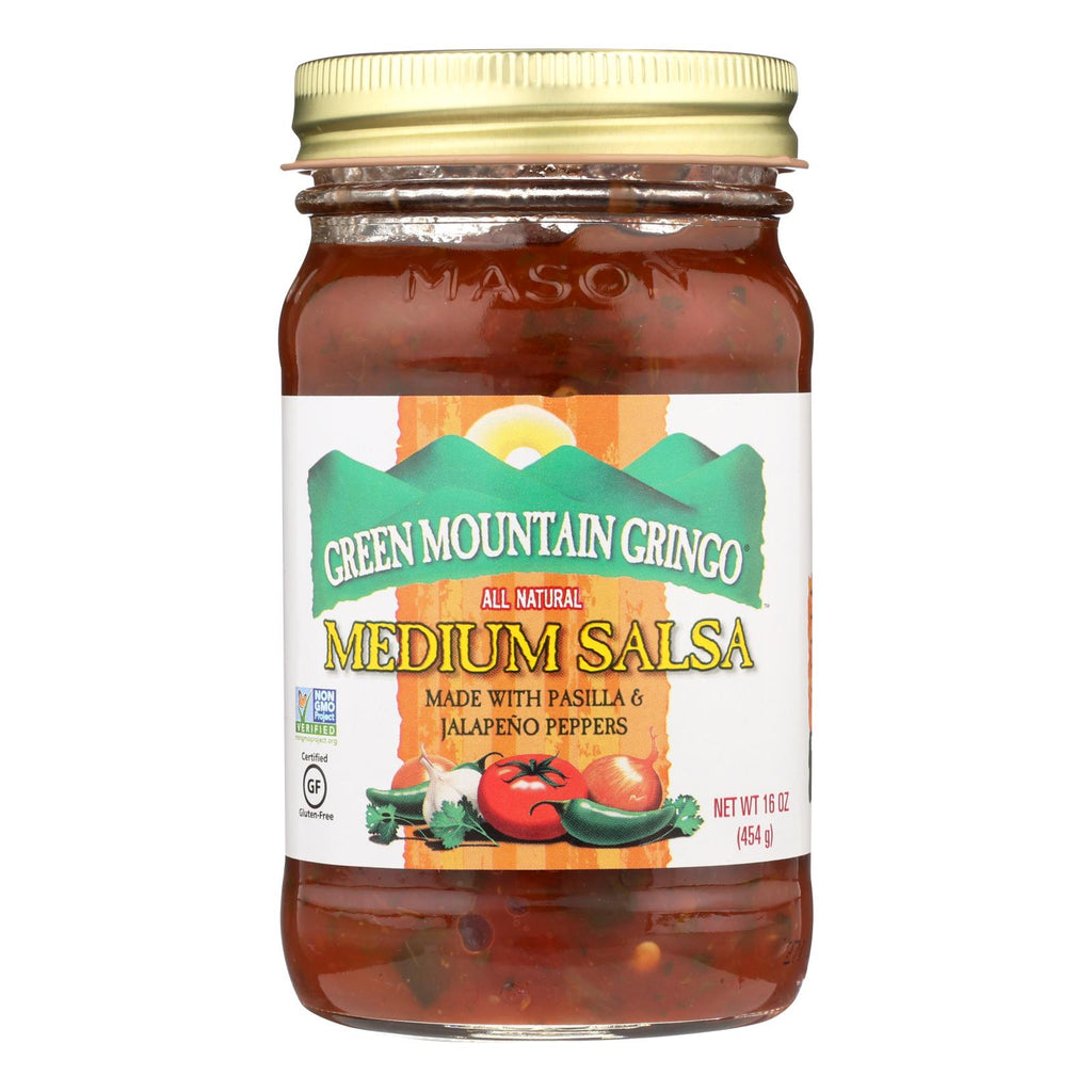 Green Mountain Gringo Medium Salsa - Case Of 12 - 16 Oz. - Lakehouse Foods