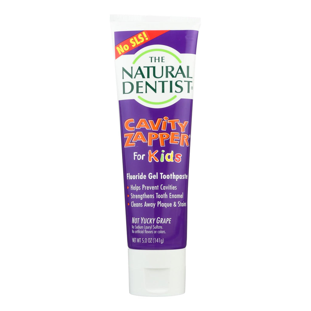 Natural Dentist Kids Cavity Zapper Toothpaste Buster Groovy Grape - 5 Oz - Lakehouse Foods