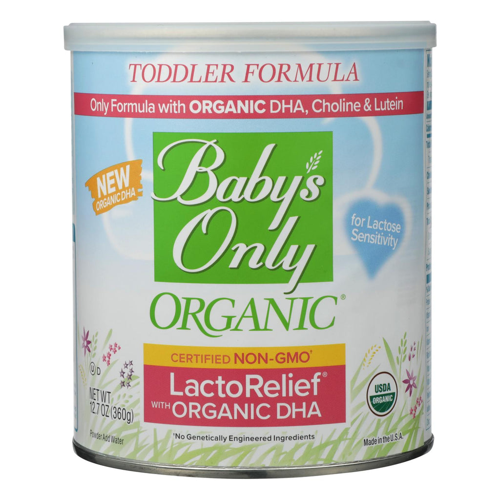 Babys Only Organic Toddler Formula - Organic - Lactorelief - Lactose Free - 12.7 Oz - Case Of 6 - Lakehouse Foods