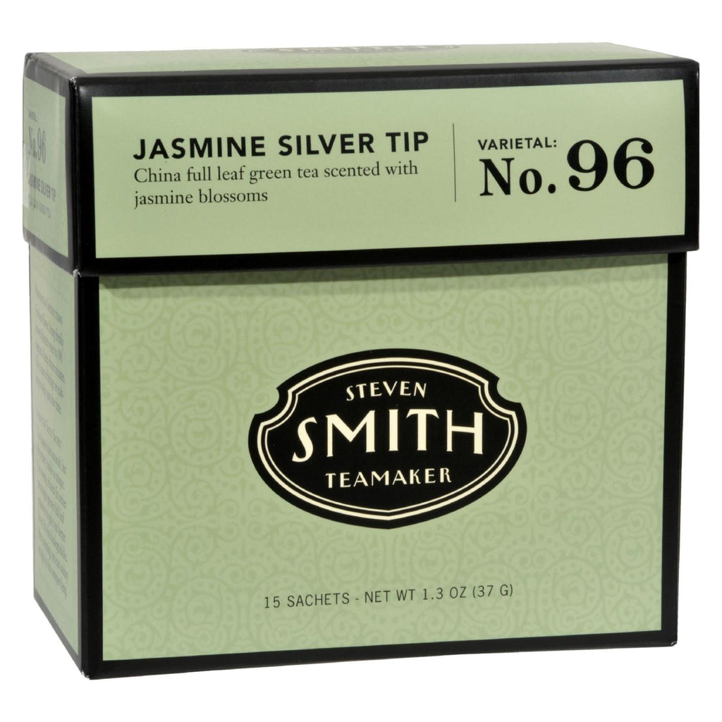 Smith Teamaker Green Tea - Jasmine Slvr Tp - Case Of 6 - 15 Bags - Lakehouse Foods