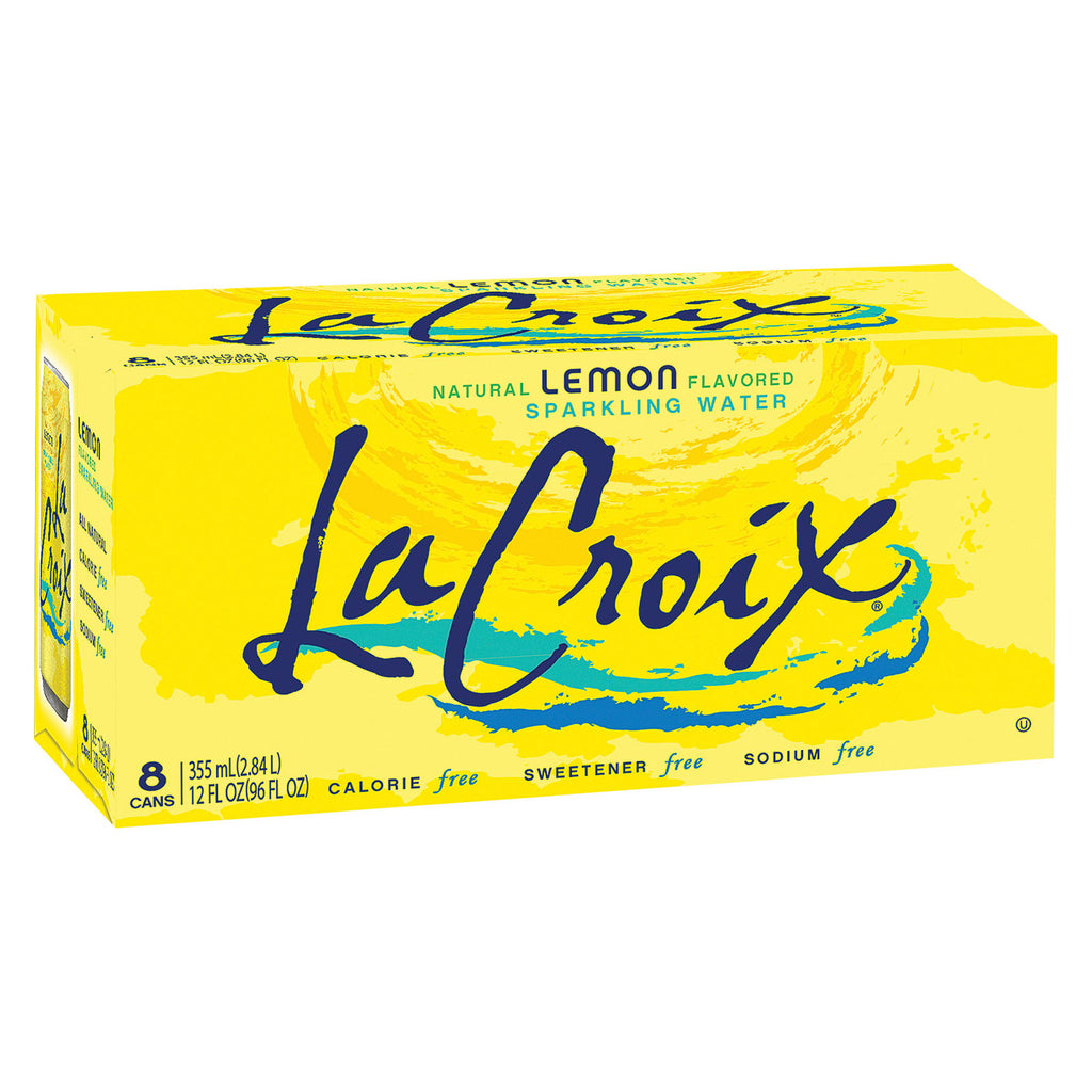 Lacroix Sparkling Water - Lemon - Case Of 3 - 12 Fl Oz. - Lakehouse Foods